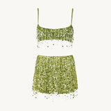 Ensemble jupe à franges à paillettes -  Catalina